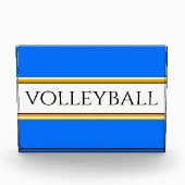 Koel Bright Blauwe band VOLLEYBALL Fotoblokken (Voorkant)