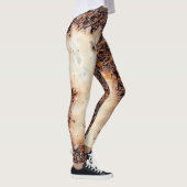 Koel bruin roestig metalen textuur leggings (Rechts)