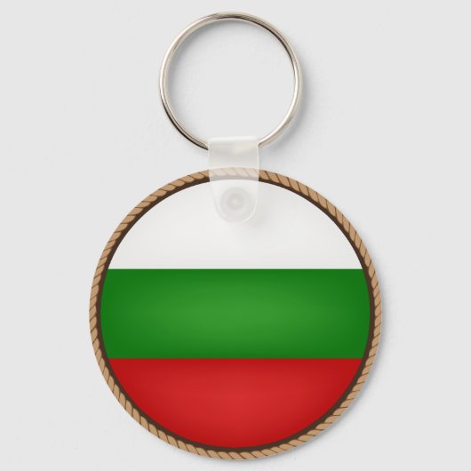Koel Bulgarije vlaggenzegel Sleutelhanger (Voorkant)