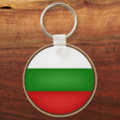 Koel Bulgarije vlaggenzegel Sleutelhanger (Voorkant)