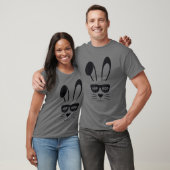 Koel Bunny Face met zonnebril T-shirt (Unisex)