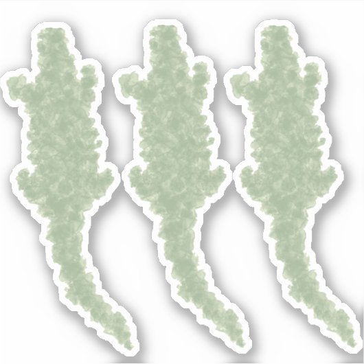 Koel Camo Alligators - transparante aangepaste sne Sticker (Voorkant)