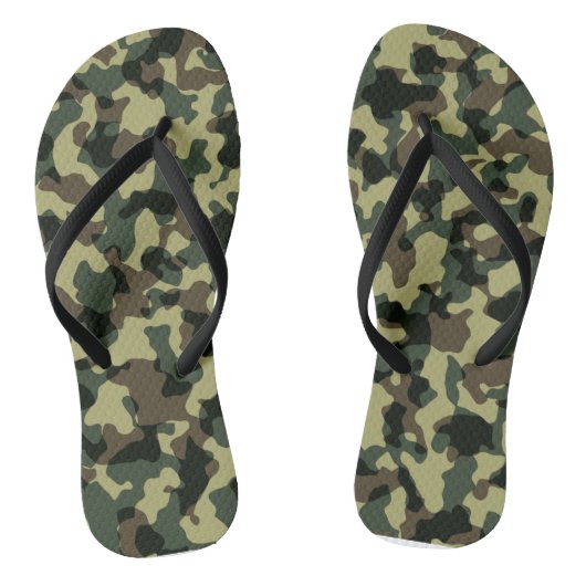 Koel Camo Camoflage Militaire Jacht Teenslippers (Voetbed)