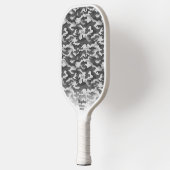 Koel Camouflage grijs zwarte Camo Afdrukken Aangep Pickleball Paddle (Links)