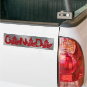 Koel Canada Bumpersticker — Afdrukmanleder (Op Truck)