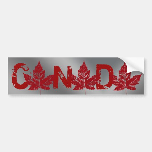 Koel Canada Bumpersticker — Afdrukmanleder (Voorkant)