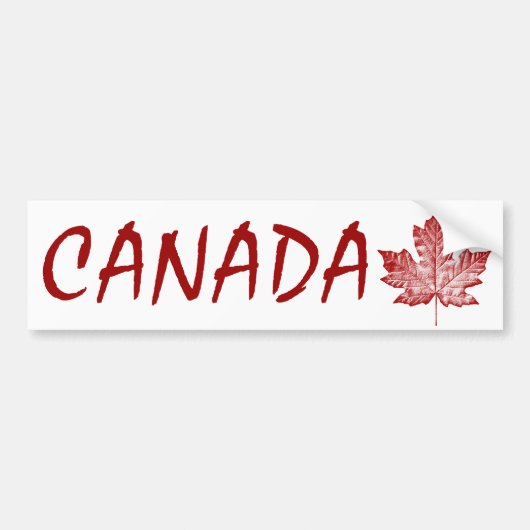 Koel Canada Bumpersticker — Afdrukmanleder (Voorkant)
