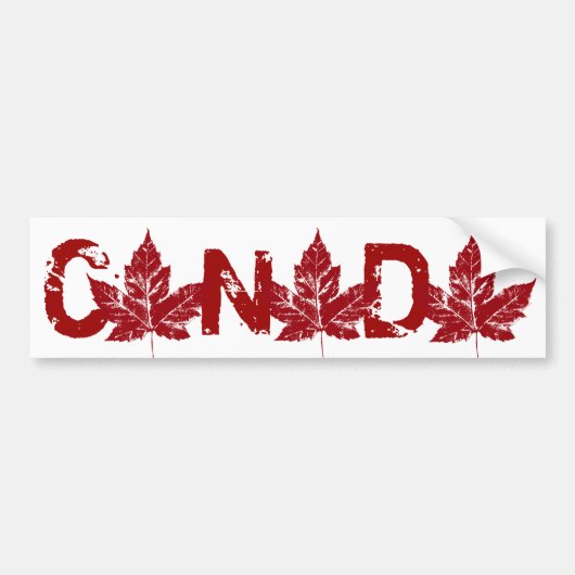Koel Canada Bumpersticker — Afdrukmanleder (Voorkant)