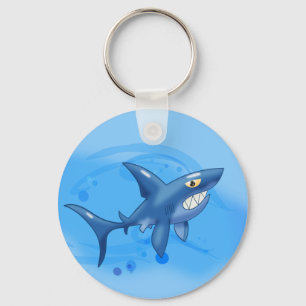 Koel Cartoon Shark Sleutelhanger