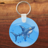 Koel Cartoon Shark Sleutelhanger (Voorkant)