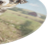 Koel Cattle Dog Gepersonaliseerd Glas Snijplank (Hoek)
