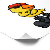 Koel Chick met zonnebrillen | Achterkleur kiezen Foto Afdruk (Hoek)