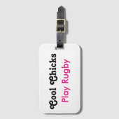 Koel Chicken Play Rugby Bagagelabel (Voorkant (verticaal))