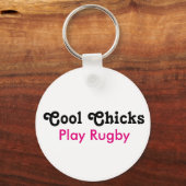 Koel Chicken Play Rugby Sleutelhanger (Voorkant)