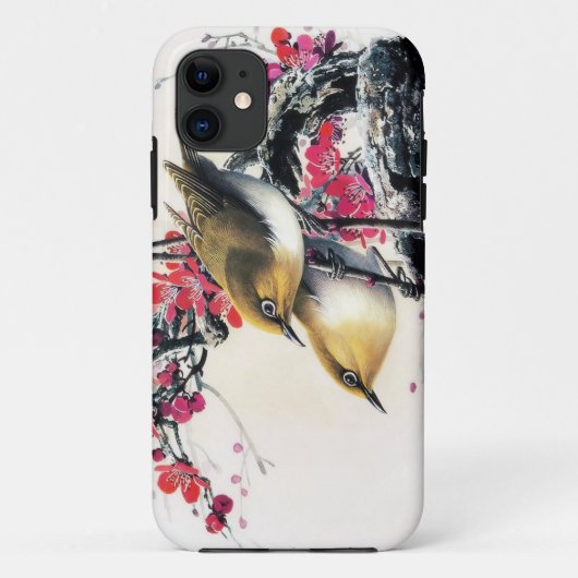 Koel chinese mooie bruine vogelrode kerselboom Case-Mate iPhone case (Achterkant)