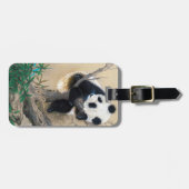 Koel chinese schattige, zoete panda-beer bagagelabel (Voorkant horizontaal)