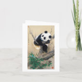 Koel chinese schattige, zoete panda-beer kaart (Achterkant)