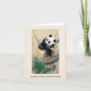 Koel chinese schattige, zoete panda-beer kaart