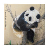 Koel chinese schattige, zoete panda-beer tegeltje (Voorkant)
