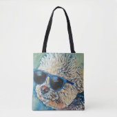 Koel 'Chon de Bichon Flexibele Magneet Tote Bag (Voorkant)