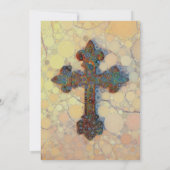 Koel Christelijk cirkelvormig mozaïekpatroon Kaart (Achterkant)