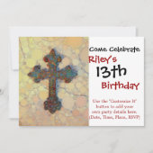 Koel Christelijk cirkelvormig mozaïekpatroon Kaart (Voorkant)