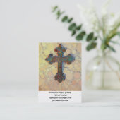 Koel Christelijk cirkelvormig mozaïekpatroon Visitekaartje (Staand voorkant)