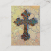 Koel Christelijk cirkelvormig mozaïekpatroon Visitekaartje (Achterkant)