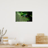 Koel Christelijke Bijbelprijzen Inspirerend Gezegd Poster (Keuken)