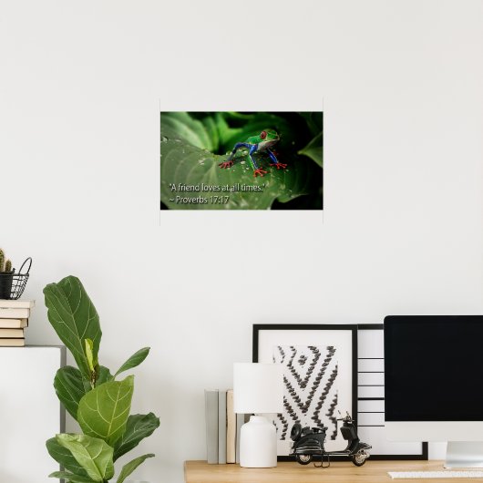 Koel Christelijke Bijbelprijzen Inspirerend Gezegd Poster (Thuiskantoor)