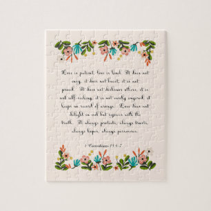 Koel Christelijke kunst - Corinthians 13:4-7 Legpuzzel