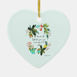 Koel Christelijke kunst - Exodus 14:14 Keramisch Ornament