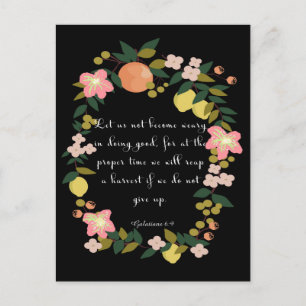 Koel Christelijke kunst - Galatians 6:9 Briefkaart