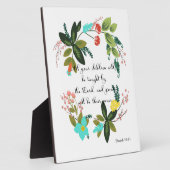 Koel Christelijke kunst - Isaiah 54:13 Fotoplaat (Zijkant)