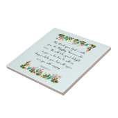 Koel Christelijke kunst - Zephaniah 3:17 Tegeltje (Zijkant)