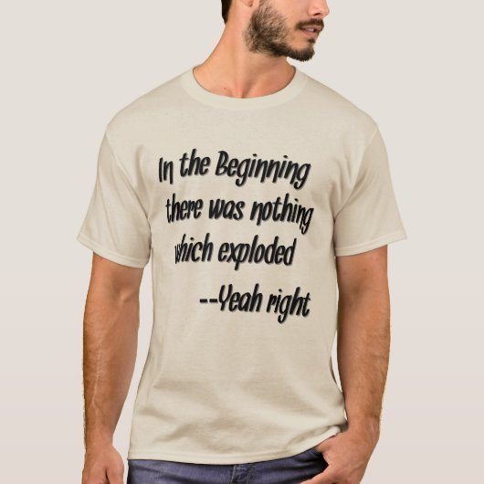 Koel Christelijke T-shirts Big Bang Theory Disclai (Voorkant)