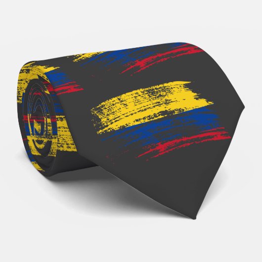Koel Colombiaans vlagontwerp Stropdas (Opgerold)