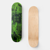Koel Computerprintplaat Groen Persoonlijk Skateboard (Voorkant)