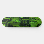 Koel Computerprintplaat Groen Persoonlijk Skateboard (Horizontaal)