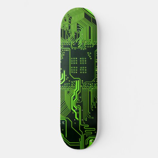 Koel Computerprintplaat Groen Persoonlijk Skateboard (Voorkant)