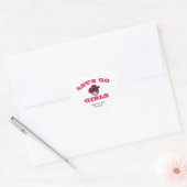 Koel Cowgirl Afscheid Als Vrouw Cadeau Hart Sticker (Envelop)