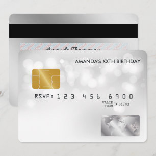 Koel creditcard verjaardagsfeestje kaart