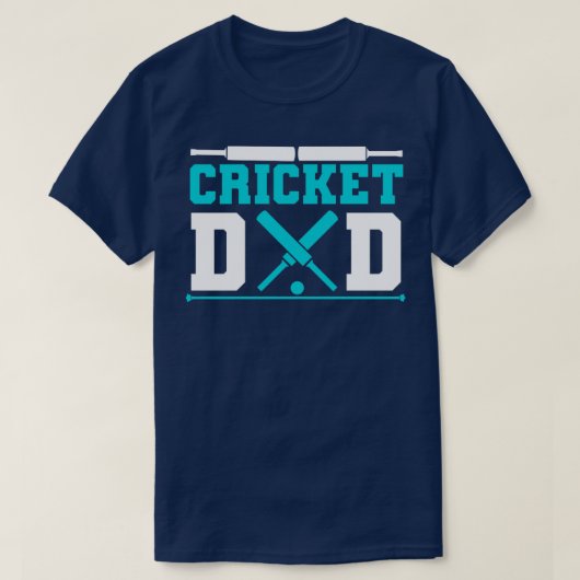 Koel cricket Dad voor cricket Sports Lover T-shirt (Design voorkant)