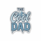 Koel Dad Berg Vintage Grafisch Ontwerp_1 Sticker (Voorkant)