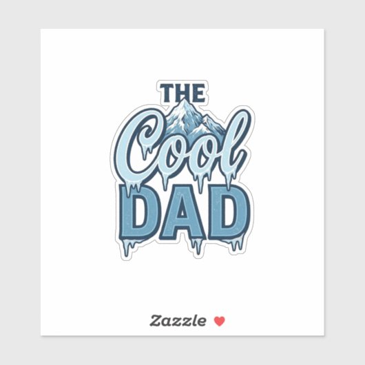Koel Dad Berg Vintage Grafisch Ontwerp_1 Sticker (Vel)