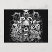 Koel DAD in Tshirts met zware metalen stijl en cad Briefkaart (Voorkant)