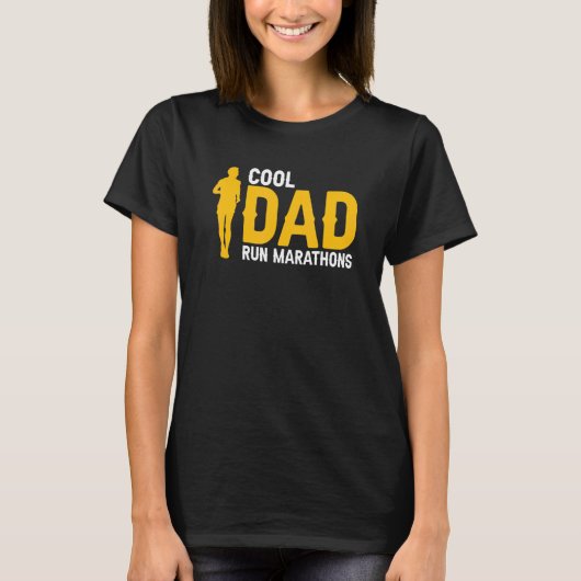 Koel DAD run marathons Geweldige Runner voor DADS T-shirt (Voorkant)