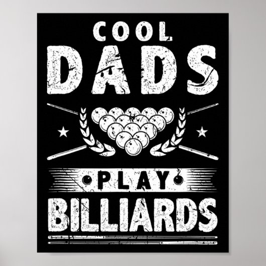 Koel Dads Play Billiards Poster (Voorkant)