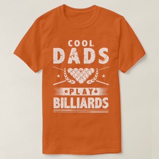 Koel Dads Play Billiards T-shirt (Design voorkant)