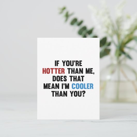 Koel dan jij briefkaart (Staand voorkant)